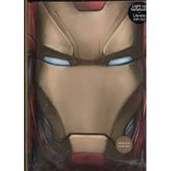 CUADERNO IRON MAN CON  EFECTO DE LUZ