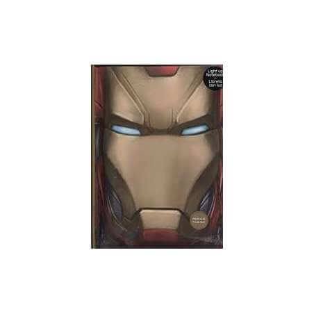 CUADERNO IRON MAN CON  EFECTO DE LUZ