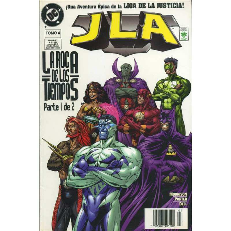 JLA. La Liga de la Justicia 4 La Roca de los tiempos 1 - Editorial Vid