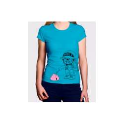 ARALE Y CACA CAMISETA AZUL CHICA DR SLUMP