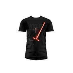 KYLO SABLE CAMISETA NEGRA CHICO TALLA-XL STAR WARS EP7