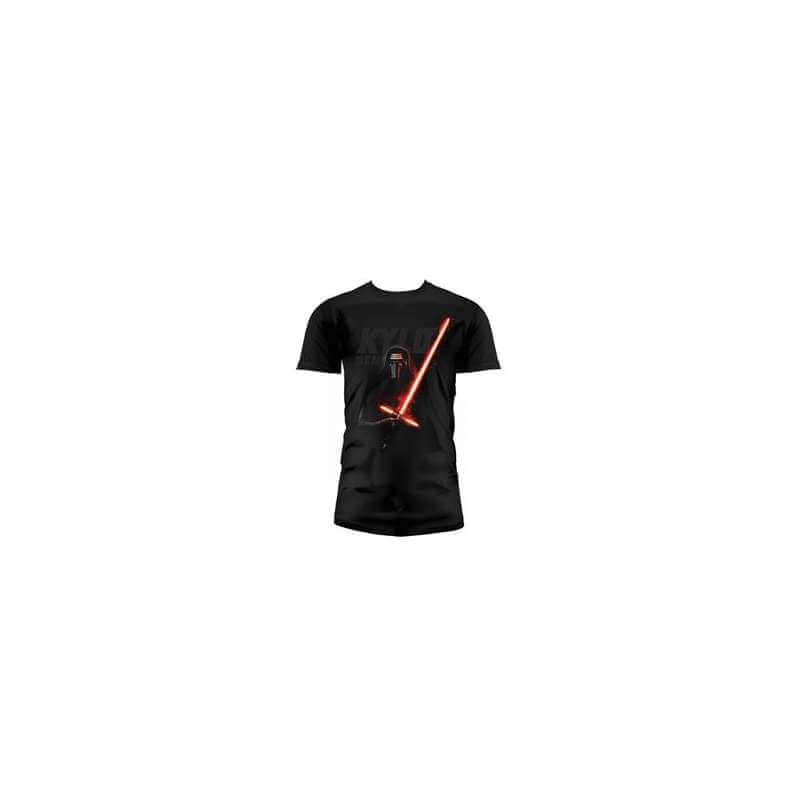 KYLO SABLE CAMISETA NEGRA CHICO TALLA-XL STAR WARS EP7