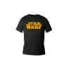 LOGO STAR WARS NARANJA CAMISETA NEGRA CHICO TALLA-S STAR WARS