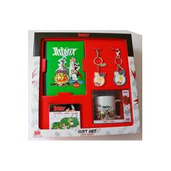 SET REGALO ASTERIX (LIBRETA-LLAVEROS-TAZA-POSAVASOS)